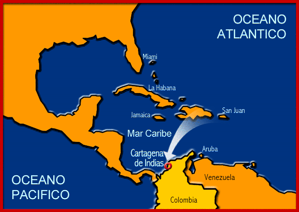 Localización en el Caribe